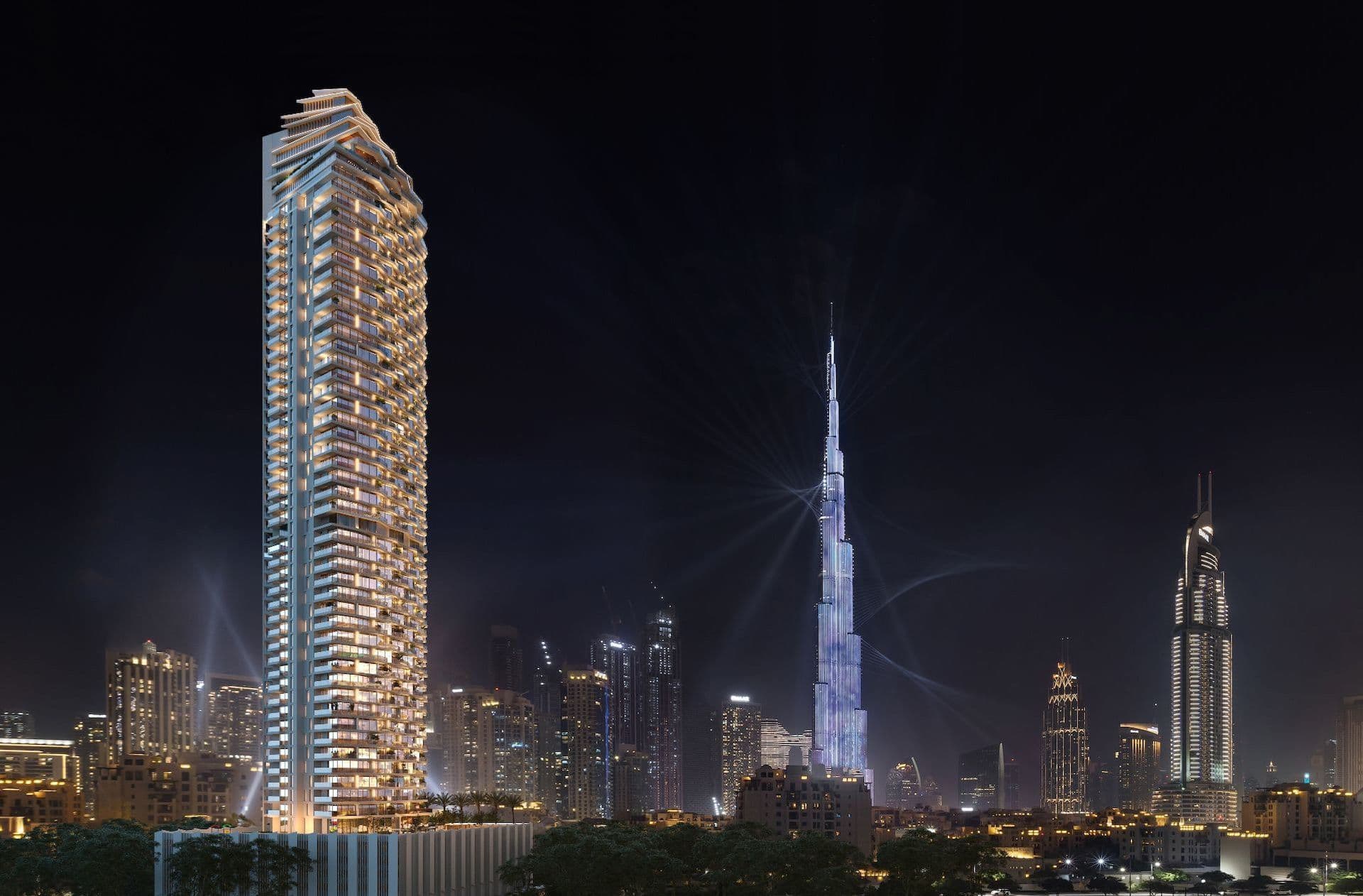 W Dubai Downtown The Residences location