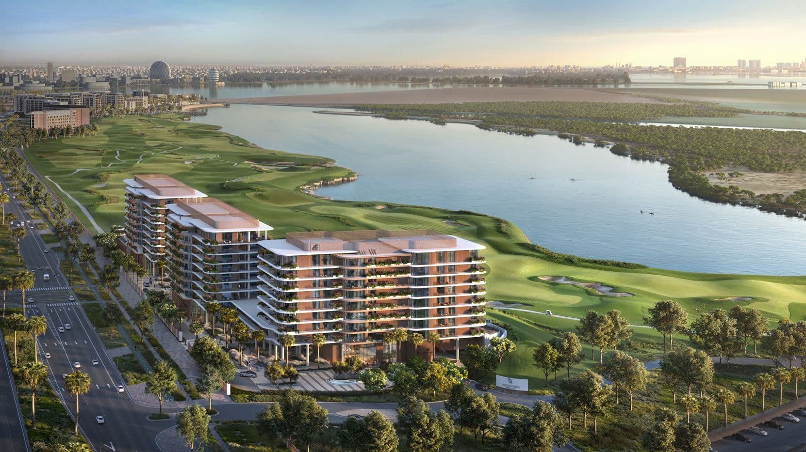 Waldorf Astoria Residences Yas location