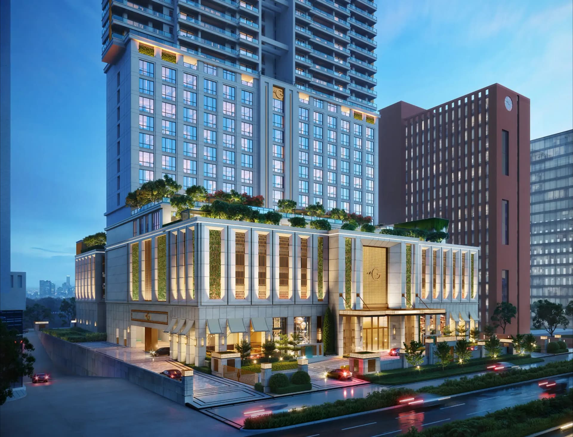 Taj Skyscape Serviced Apartments Noida location